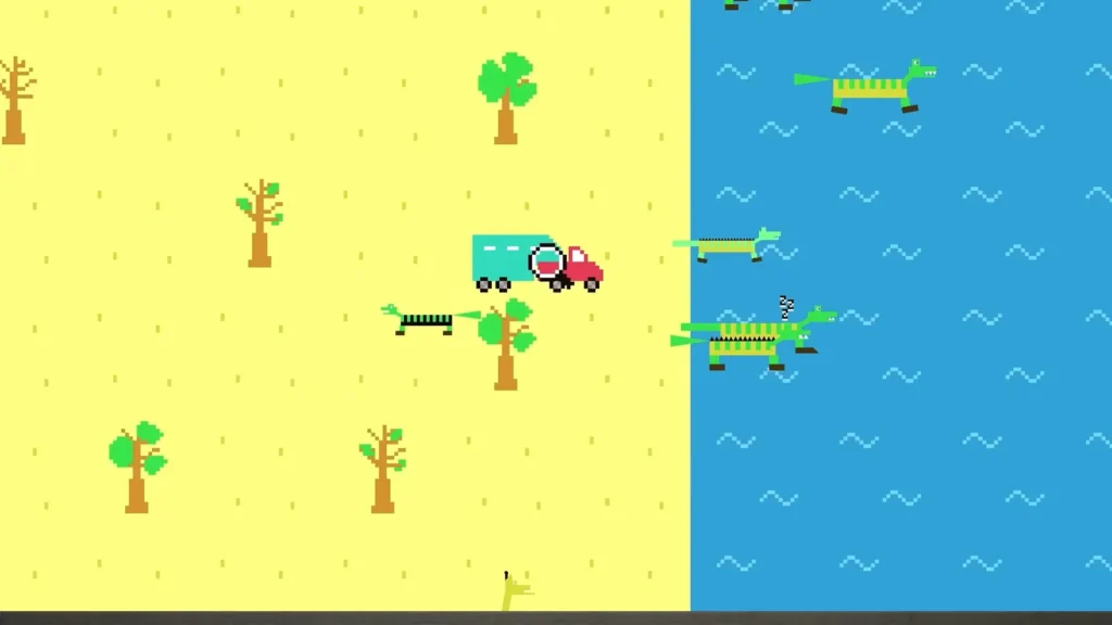 Wild alligators sleeping in Horsey Game swamp reeds